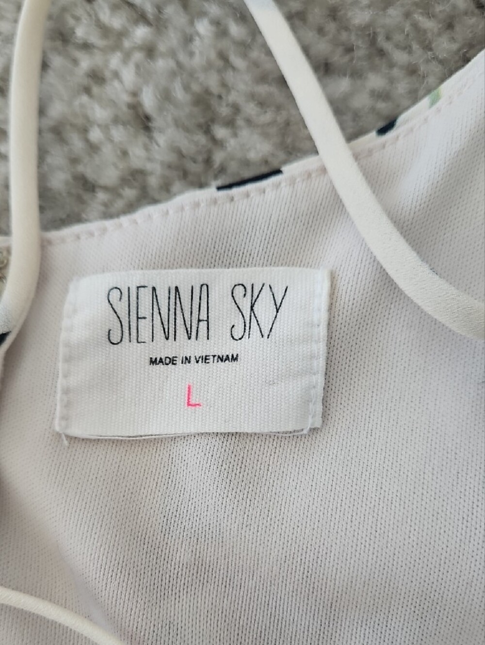 Sienna Sky Cream Floral Striped Wide-Leg Jumpsuit - Picture 2 of 7